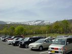 ハイルザーム栗駒 - 駐車場から見える栗駒山