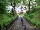 滝の湯 - 温泉神社から施設へ下りていく石段